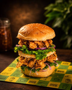 Double Decker Fried Chicken Burger
