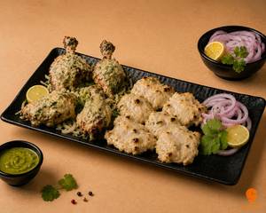 Afghani Chicken [Half] + Malai Tikka [Half] [Serves 2]