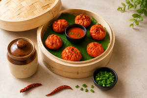 Veg Tandoori Chatpata Momo [6Pcs]