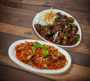 Manchurian [450 Grams] With Chinese Bhel [450 Grams]
