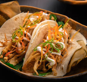 Enoki Mushroom Tacos