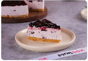 Blueberry Cold Set Cheesecake Slice