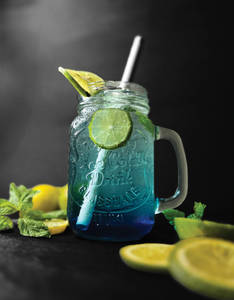 Blue Curacao Mojito.