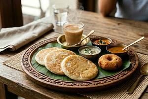 Set Dosa + Vada(1pc) + Tea