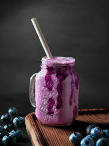 Blue Berry Shake.