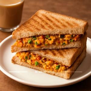 Paneer bhurji sandwich