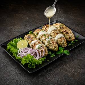 Afghani chicken Seekh Kabab
