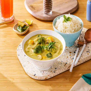 Thai Green Curry With Rice (Veg)