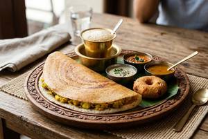 Masala Dosa + Vada(1pc) + Coffee