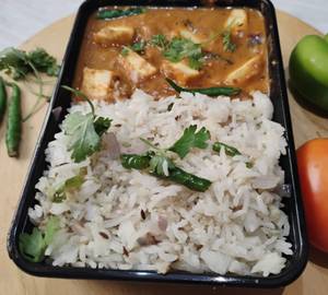 Paneer Butter Masala With Rice Bowl