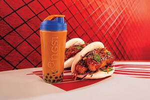 Classic Thai Tea + Seoul Street Paneer Bao Combo