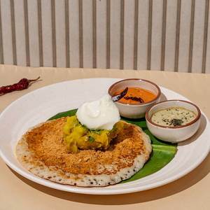 Open Butter Masala Dosa