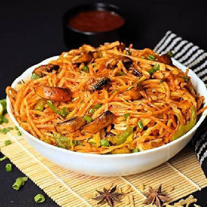 Mushroom Schezwan Noodles