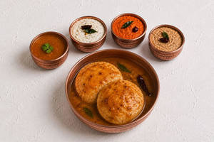 Sambar Idly [2 Pcs]