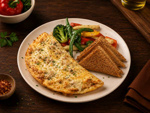Omelette [3 Eggs]-Chicken and Cheese