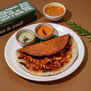 Garlic Ghee Roast Dosa