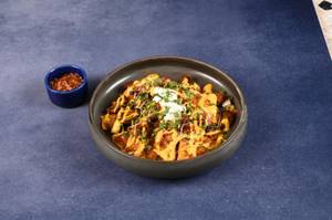 Tandoori Mushroom And Street Corn Nachos