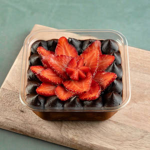 Strawberry Traditional Chocolate Gateau - No Added Sugar - Delforme