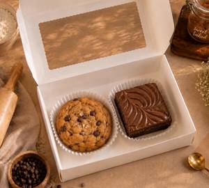 Sweet Treat Combo - 1 Nutella Brownie , 1 Cookie