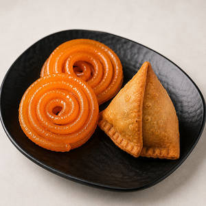 Jalebi 2 Samosa 1