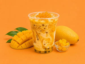 Mango Bubble Ice Tea
