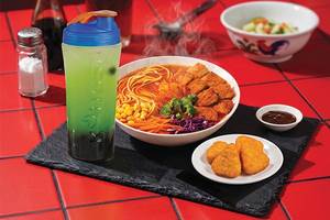 Kimchi Ramen + Cheesy Corn Traingle + Any Bubble Fizz Combo