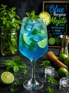 Blue Virgin Rich Mojito