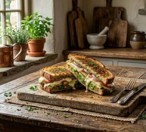 Veggie Cheese Grilled Sandwich
