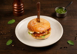 Moist Grilled Chicken Burger