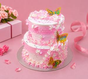 Double Decker Strawberry Cake (1500 grams)