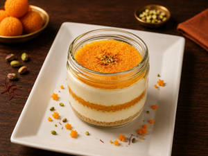 Motichoor Ladoo Cheesecake
