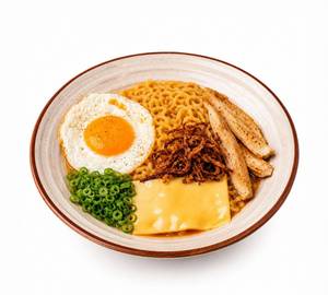 Cheesy Chicken Ramen Bowl