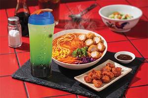 Kimchi Chicken Ramen + K Pops Chinese Chilli + Any Fizz Combo