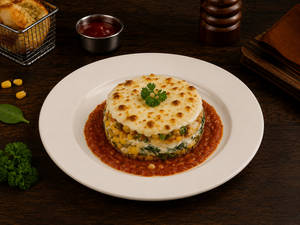 Corn Spinach Lasagna