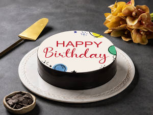 Birthday Truffle Photo Cake