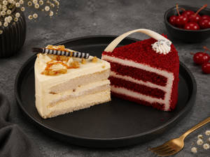 Butterscotch & Red Velvet Pastry