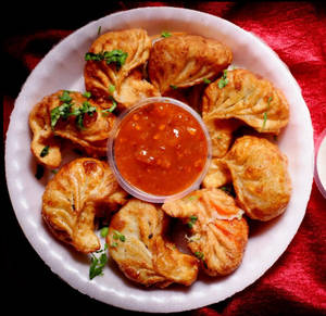 Paneer Fried Momos [ 8 pieces ]