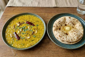 Dal Fry with 2 Butter Roti