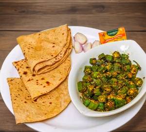 Bhindi Fry  mini   Thali