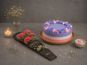 Rose Cake Delight Ensemble