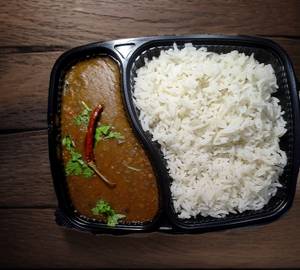 Malka Masoor desi fry dal with fried jeera rice