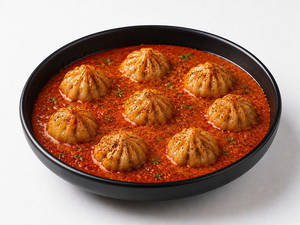 Kashimiri Rogan Josh Gravy Mushroom & Cheese Momo