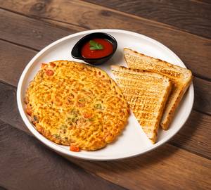 Masala Omlette With Toast (2 Pc)