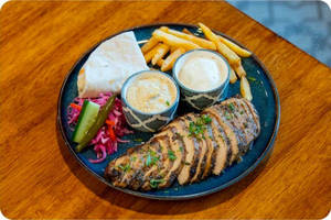 Roasted Chicken With Hummus