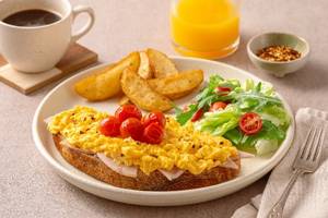 Egg & Chicken Ham Toast
