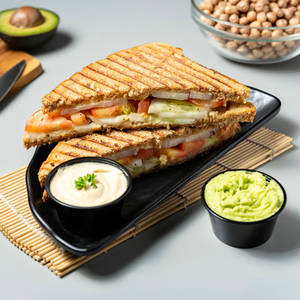 Classic Mediterranean Avocado & Hummus Multigrain Sandwich
