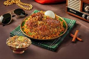 Massu Legend Mutton Biryani (Boneless) (Serves 1) with Mutton Haleem (300 Gm)