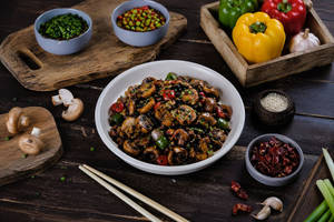 Mushroom Black Bean Dry