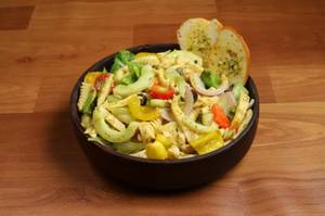 Roast Chicken Pasta Salad With Mustard Dressing