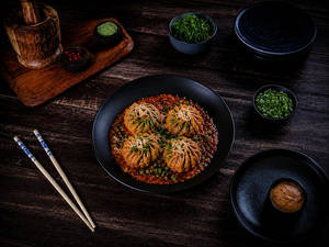 Chinese Chilli Cheese Sauce Chicken Momo